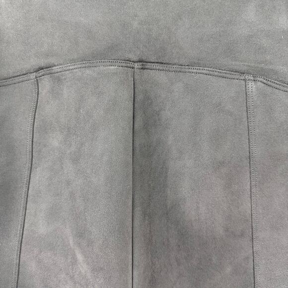 Spanx 1X Faux Suede Brown Leggings High Rise Stretch Softcore Y2K - Picture 5 of 10